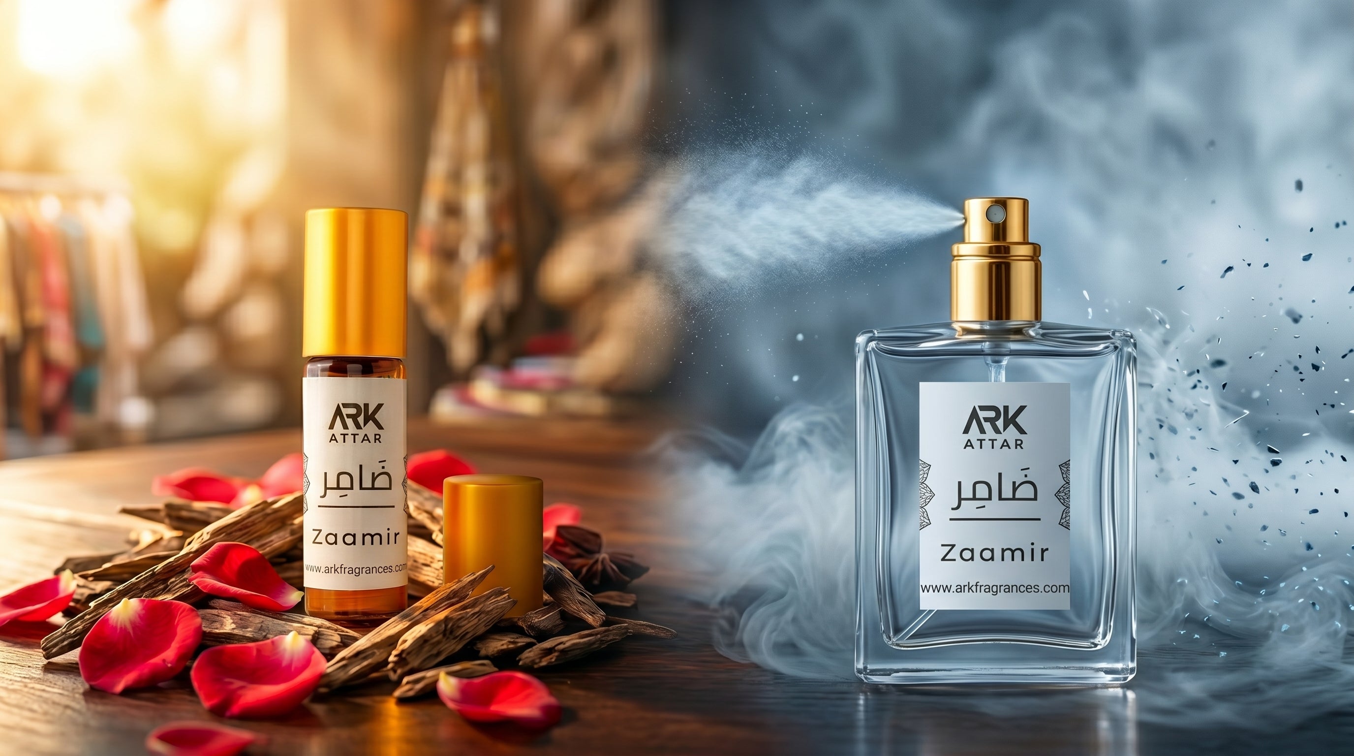 Shop Zaamir by ARK Fragrances—a luxury, long-lasting halal scent with rich oud and floral notes. Perfect for men and women. Order online at arkfragrances.com for fast delivery across Pakistan.