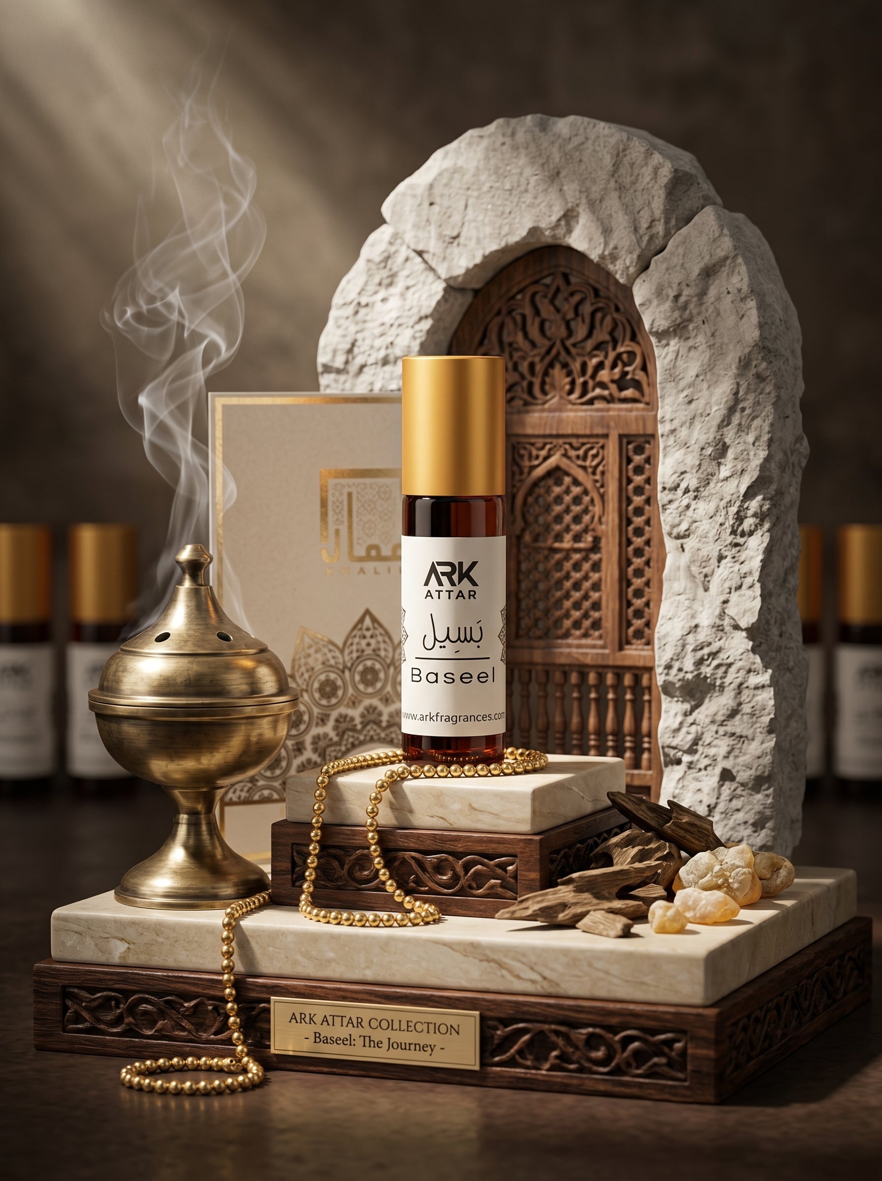 Buy Baseel premium attar from the exclusive ARK Fragrances collection. Experience the best long-lasting, 100% alcohol-free luxury perfume and authentic oriental scents for men. Shop pure premium oud online in Karachi, Lahore, and across Pakistan.